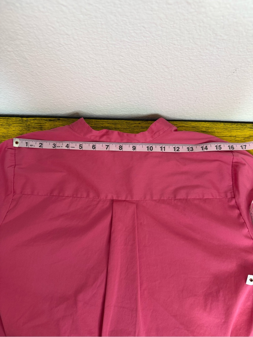 Chico’s Poplin Balloon Sleeve Popover Blouse Pink Women’s Size 12 (Chico’s 2) - Picture 6 of 9